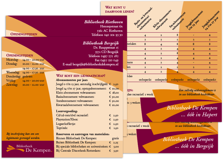 inlegvellen: Bibliotheek De Kempen