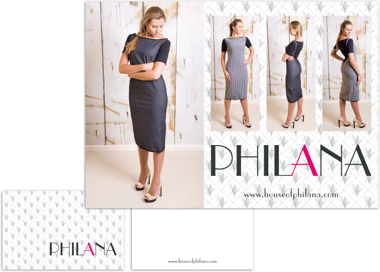 flyer en visitekaartje: House of Philana