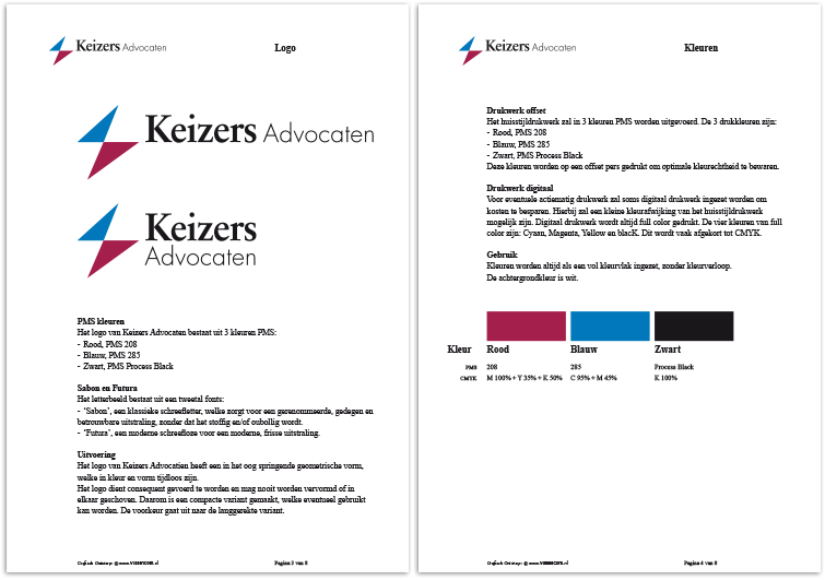 huisstijl: Keizers Advocaten
