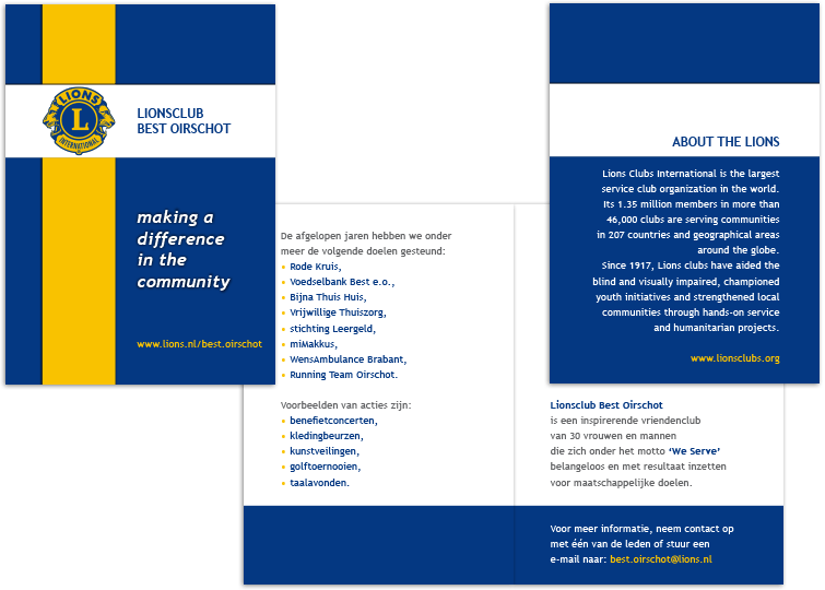 kaartje: Lionsclub Best Oirschot