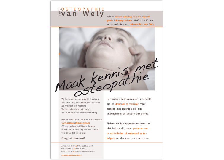 advertentie: Osteopathie Van Wely
