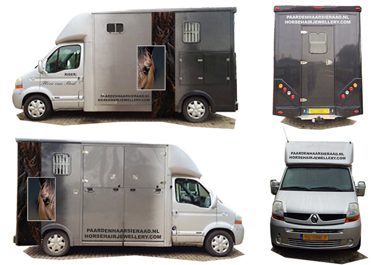 belettering vrachtwagen: Paardenhaarsieraad